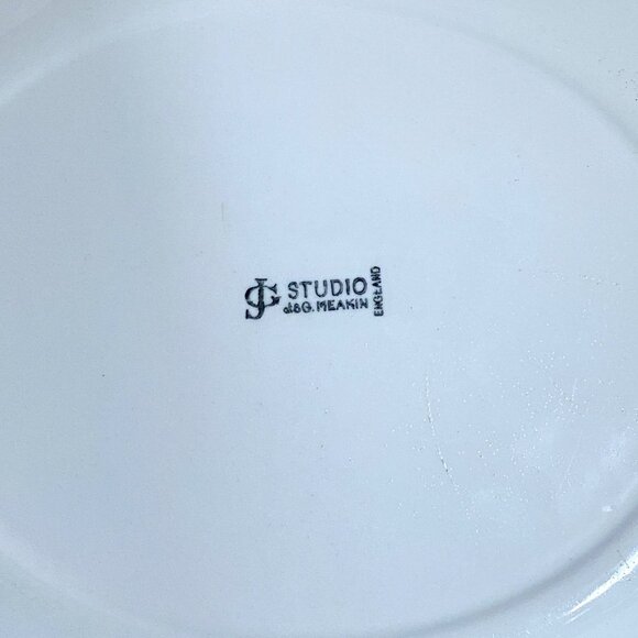 D Schultz Irises Hand Painted JG Meakin Studio England Serving Dish 12x9.5x1in - Picture 7 of 11